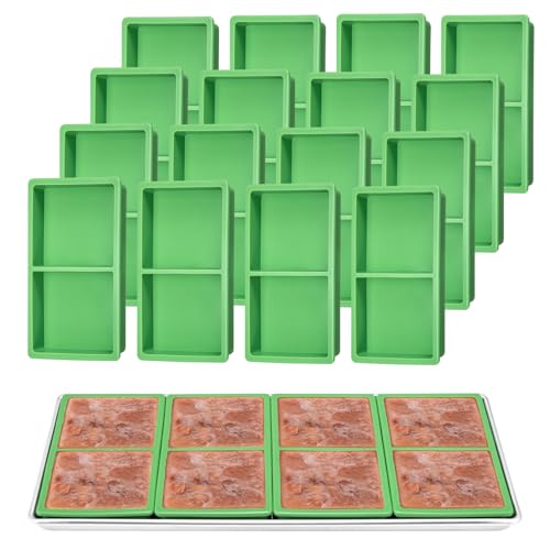 Silicone Tray Dividers for Harvest Right Freeze Dryer Medium and Small Trays 16 Pieces Green Silicone trays for Harvest right freeze dryer accessories