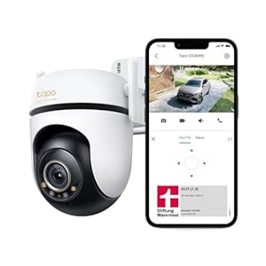 Tapo C530WS 360° Überwachungskamera Außen, 3K 5MP, Starlight Farbe Nachtsicht, KI-Erkennung, Bewegungsverfolgung, WLAN oder Ethernet, microSD-Karte bis zu 512 GB