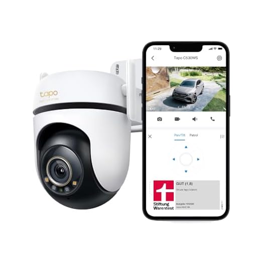 Tapo C530WS 360° Überwachungskamera Außen, 3K 5MP, Starlight Farbe Nachtsicht, KI-Erkennung, Bewegungsverfolgung, WLAN oder Ethernet, microSD-Karte bis zu 512 GB