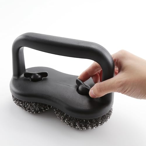 Alnicov BBQ Grill Cleaning Brush, BBQ brush, Wire Brush, Stainless Steel Oven Cleaning Tool, for Party BBQ, Kitchen - Image 2