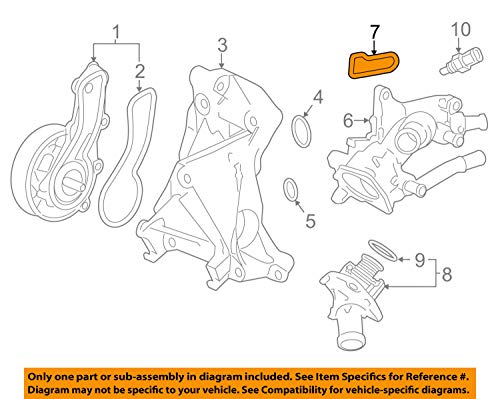 JP2 & JP3 - Safety Recall: Connecting Rod - 2014-2015 Honda Accord & 2015 CR-V 18 Genuine Honda 19322-5A2-A00 Thermostat Case Seal