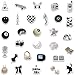 Aesthetic Stickers Black and White Sticker Pack 60PCS, Y2K Sticker for Laptop Decals Eikecy Vinyl Waterproof Retro Vintage Stickers for Adults Teens