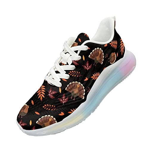 Yzaoxia Sneakers for Women Lightweight Running Sports Shoes Walking Shoes Rainbow Shoes Size 6-11
