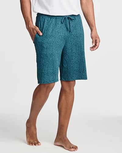 Image of 3 Pack Men's Pajama Shorts Sleep Lounge Casual PJ Comfy Cooling Pockets | Available In Big & Tall, Soft, Stretchy, Breathable, Elastic Waist, Athletic, Gym, Workout, Sweat, Summer, Night, Bottoms