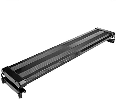 LED Aquarium Light,Adjustable Fish Tank Light with Extendable Brackets, Blue&White LEDs,Fits Aquarium 72-95cm(28"-37") in Length,108-LEDs,18W