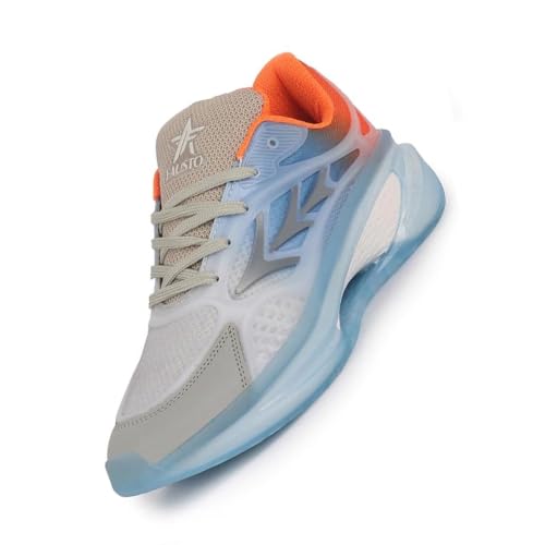 Image of FAUSTO Men's Sports Running Sneakers|Memory Cushion and Anti-Skid Bounce Back Phylon Sole|All Day Comfortable Walking Shoes|Gym and Training Shoes