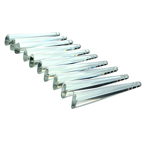 Sun Cling® 100mm Ox Leg Icicle Crystal Prisms,Pack of 10