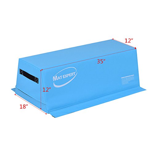 MAT EXPERT PVC Jumping Box Plyometric Gymnastics Fitness Exercise Safe Trapezoidal Vaulting Box