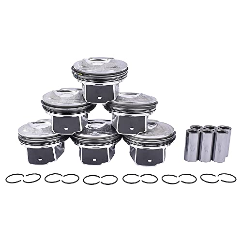Image of 6PCS LR062617 Engine Piston Rings Kit Replacement for Land Rover LR4 Range Rover Sport Jaguar XE /XF /XJ /F-Type /F-Face 3.0L V6 AJ126 OE# LR041639 AJ126