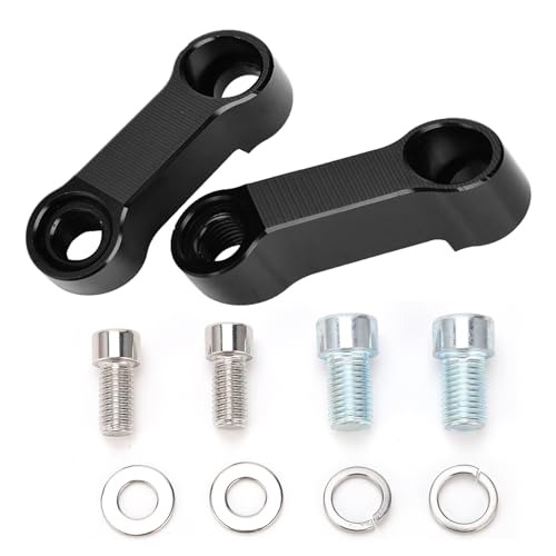 Extension rétroviseur moto et riser guidon universel anti-vibration en aluminium