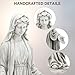 Ultym Virgin Mary Statue Outdoor, Large 30 Inch Religious Garden Statue, Blessed Mother Mary Statues Catholic, Durable Weather MGO Stone Sculptures Decor, Lawn Art for Home,Yard,Patio,Forch