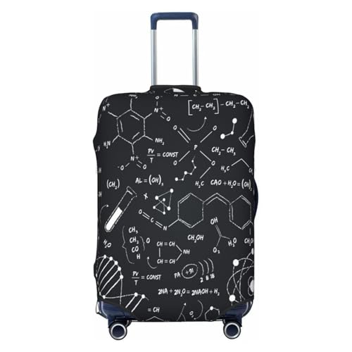 Chemistry Blackboard Luggage Cover for Suitcase, Suitcase Cover Protector Fit 25-28 Inch Luggage Travel Accessories, L