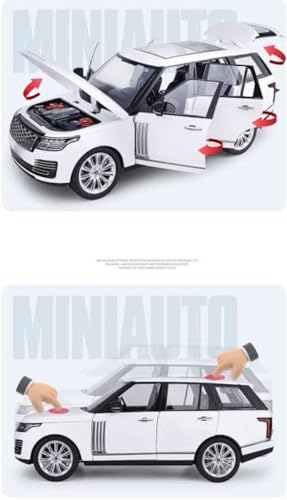 Image of Galaxy Hi-Tech Range Rover SUV Car 1:32 Scale Model Car Exclusive Alloy Metal Pull Back Die-cast Metal Pullback Toy car with Openable Doors & Light Music Best Gifts Toys Kids【Colors as Per Stock】