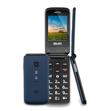 Celular Flip Vita Dual Chip Mp3 Azul Multilaser - P9020