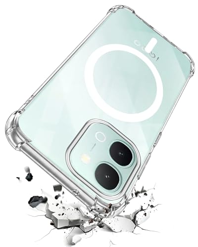 Image of Jkobi Shockproof Crystal-Clear Back Cover for Vivo iQOO Z11x 5G (Magsafe Wireless Support | Drop & Camera Protection | Hard Polycarbonate)