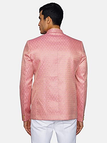 Image of WINTAGE Men's Banarasi Rayon Cotton Green Bandhgala