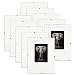 Produktbild Rahmenloser Bilderrahmen Set 10x15 cm 10 Stück  mit Clips, Acrylglas, HDF-Platte  zum vertikalen oder horizontalen Aufhängen/Aufstellen, Cliprahmen für Fotos, Poster, Puzzle