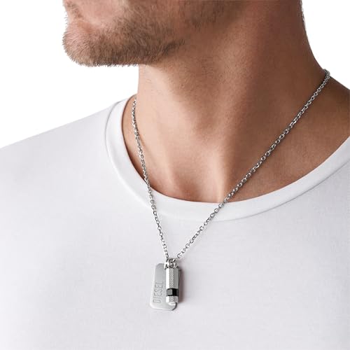 Diesel Stainless Steel Pendant Necklace for Men3