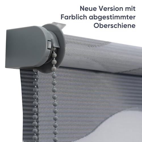 Sekey Doppelrollo Wellen Klemmfix ohne Bohren für Fenster, Doppelrollo 130 cm breit, Duo Rollo Welle Jalousie Sonnenschutz, 130x150cm… – Ansicht 3