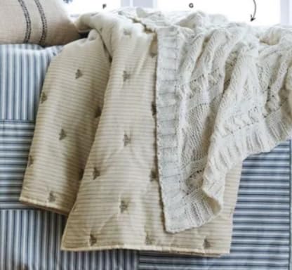 Bee & Willow Home Embroidered King Coverlet