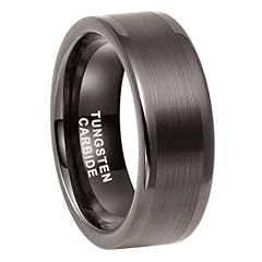 8mm Gunmetal Tungsten