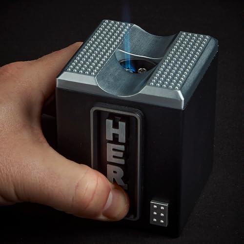 Encendedor de mesa HERF con llama múltiple y cortadores miniatura 3