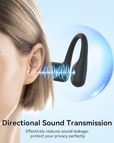 Image of MONODEAL Swimming Headphones-IP68 Waterproof Headphones | Open Ear Bluetooth Waterproof Earbuds with 32GB Memory Card, IP68 Waterproof Headphones for Swimming,Running