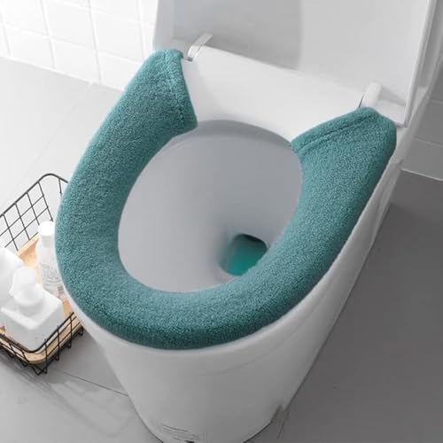 GEBYUI 便座カバー 汎用型 O 型・U 型両対応 加厚 3cm 高密度保暖素材 抗菌防臭加工 フック式取り付け 30 秒簡易装着 機洗い可 緩衝静音機能 冬季防寒 家庭トイレ・ビジネス接待室兼用 新居祝いギフト適用 長時間使用快適 ?