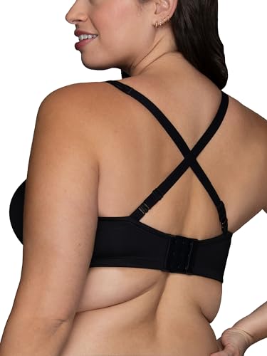 Image of Vanity Fair Women's Bra with 2-Way Convertible Straps, Body Caress Full Coverage, Lightly Lined Cups Up to Dd
