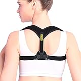 Yosoo Adjustable Upper Back Straightener Clavicle Brace for Women Men Correct Sitting Office Work...