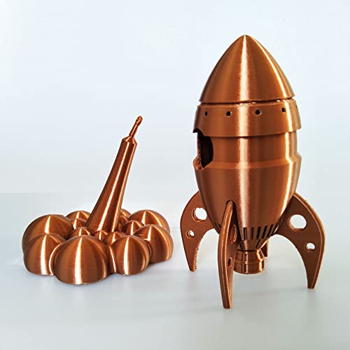Image of CC3D Silk Copper PLA 3D Printer Filament 1.75 mm 1KG 2.2LBS Spool 3D Printing Material Shine Silky Shiny Metallic Metal Copper PLA Filament