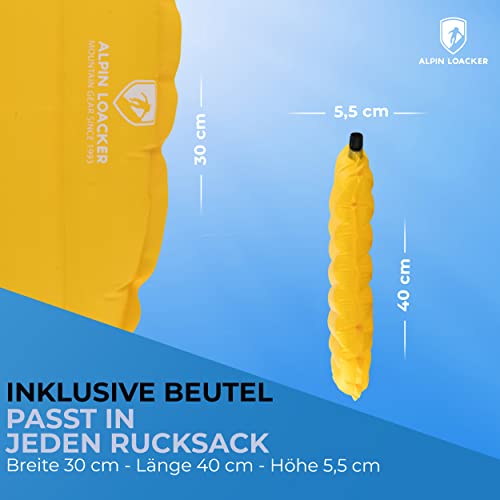 Alpin Loacker - Uni Sit Pad Pro outdoor zitkussen, opblaasbaar en geïsoleerd, 90 g, opvouwbaar thermo-zitkussen voor wandelen en kamperen - Image 5