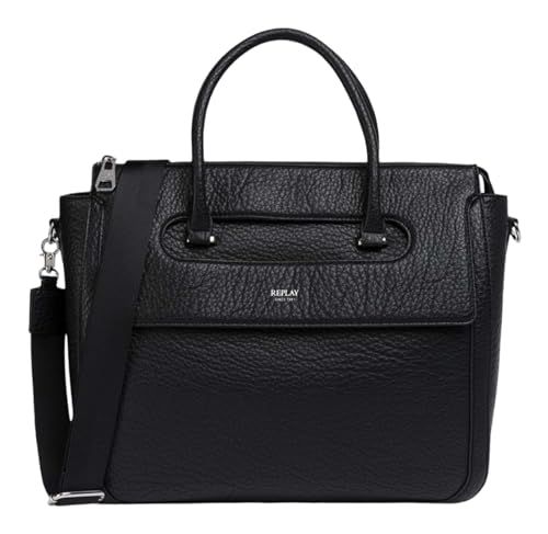 Sac à main Replay Fw3798 femmes noir sac de taille moyenne chic