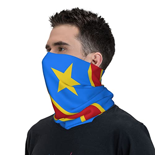 Balaclava de la República Democrática del Congo con Estampado Doble Lado para Hombres y Mujeres, Mascarilla Facial Transpirable, Pañuelo de Cuello, Bandana, Cubreboca, Blanco miniatura 6