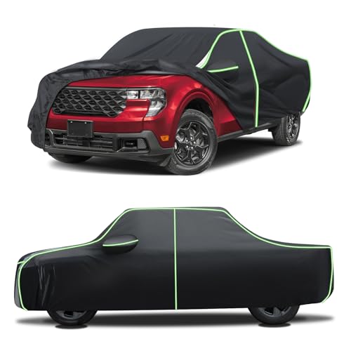 Image of Cartist 420d Car Cover Fits for Ford Maverick 2021-2026, All Weather Car Covers Outdoor for Maverick Accessories, Waterproof, with Zipper & Reflective Safety Strips