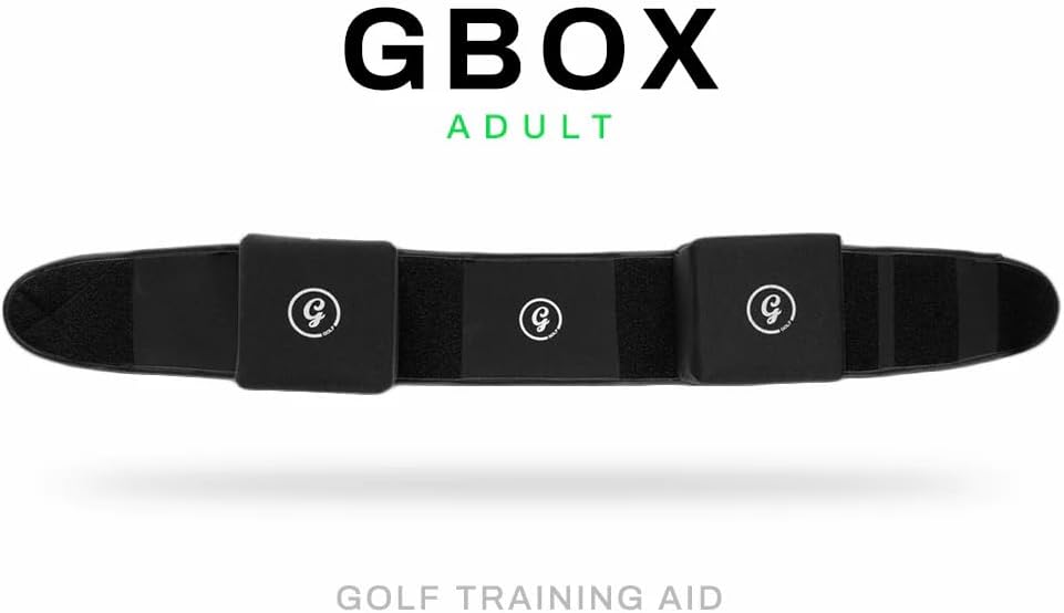 George Gankas GBox Golf Training Aid Set - Alignment Golf Swing Trainer for Perfect Form - Professional Golf Swing Training Aid for Consistent Performance and Improved Technique