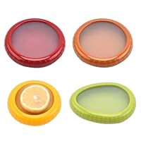 4 Pezzi Scatola in Silicone per Frutta, Alimenti e Verdura - Contenitori Riutilizzabili Salva-Verdura