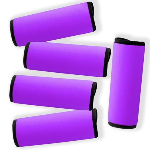 Image of Luggage Identifiers for Suitcases Unique-Luggage Tags 5 Pack Travel Luggage Handle Wrap /Cover Cruise Must Haves Travel Gifts for Travelers /Airplane