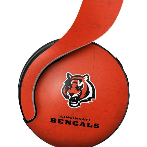 Skinit Decal Gaming Skin Compatible with Pulse 3D Wireless Headset for PS5 - Officially Licensed NFL Cincinnati Bengals - Alternate Distressed Design