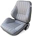 ProCar by Scat 80-1050-52L Gray Vinyl Racing Rally Low Back Recliner Left Seat
