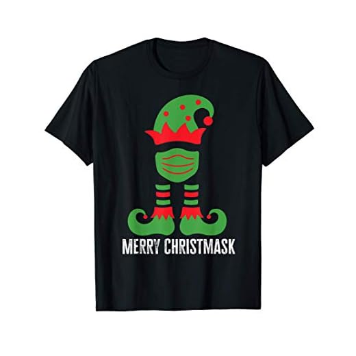 Máscara de elfo Feliz Navidadk Camiseta