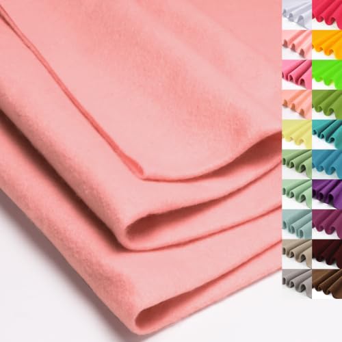 Image of XSEINO Soft Felt Fabric, Large Single Piece, 36x72 Inch, 1.4mm Thick Nude Pink Nonwoven Felt for DIY Crafts, Sewing and Patchwork