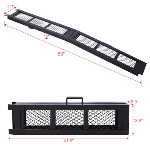 Rampa plegable para carga de acero 80 pulg, capacidad 800 lbs miniatura 2