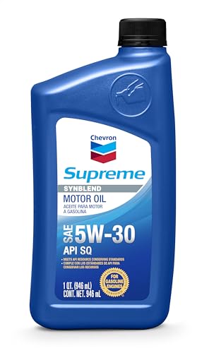 Chevron Supreme SAE 5W-30 Supreme Motor Oil - 1 Quart Bottle (83723)