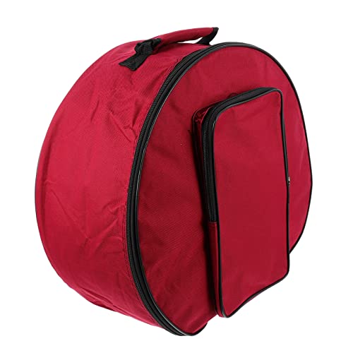 VANZACK Portable Snare Drum Carrying Case Padded Drum Bag with External Pocket for Accessories Durable Protection for Performances and Storage