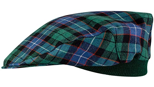 Casquette plate élastique avec ajustement confortable et tartan écossais
