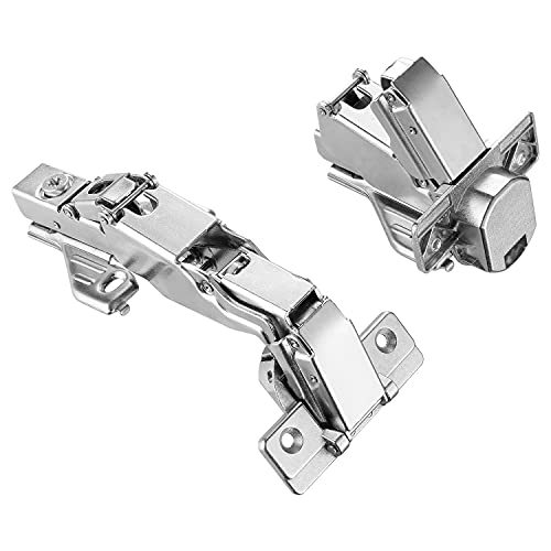 Luokim 165 Degree Lazy Susan Mepla Cabinet Hinge Full Overlay Screw-On Corner Base Face Frame Hafele Kitchen Hinges 6Pcs
