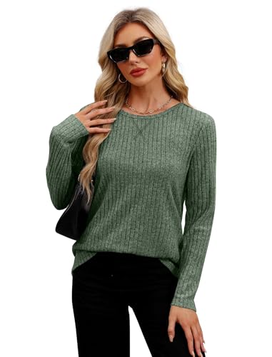 Image of XIEERDUO Long Sleeve Shirts for Women Tunic Tops Casual Fall Tops Lightweight Sweaters 2025