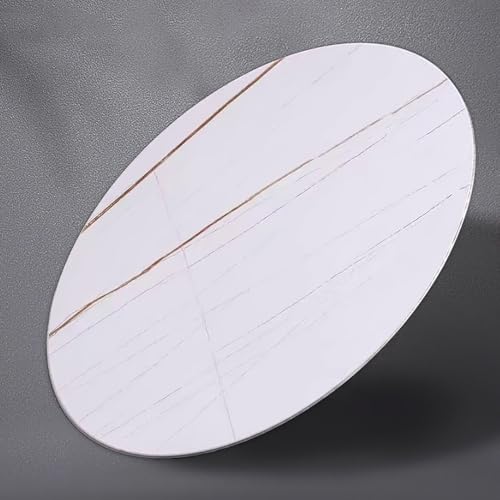 Xxbbyubo ���Č��΃^�[���e�[�u�� ��^���ؗ����p��]�� 60 70cm �~�`����~�� �T�[�r���O�g���C �H��p��]�e�[�u�� �_�C�j���O�e�[�u�� 360°��]�\ �f�B�X�v���C(White gold,70cm)