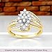 Imagen de Anillo de oro amarillo de diamante de 10 quilates